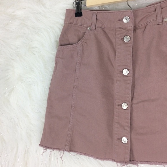 Topshop | button down mini skirt - Picture 7 of 10